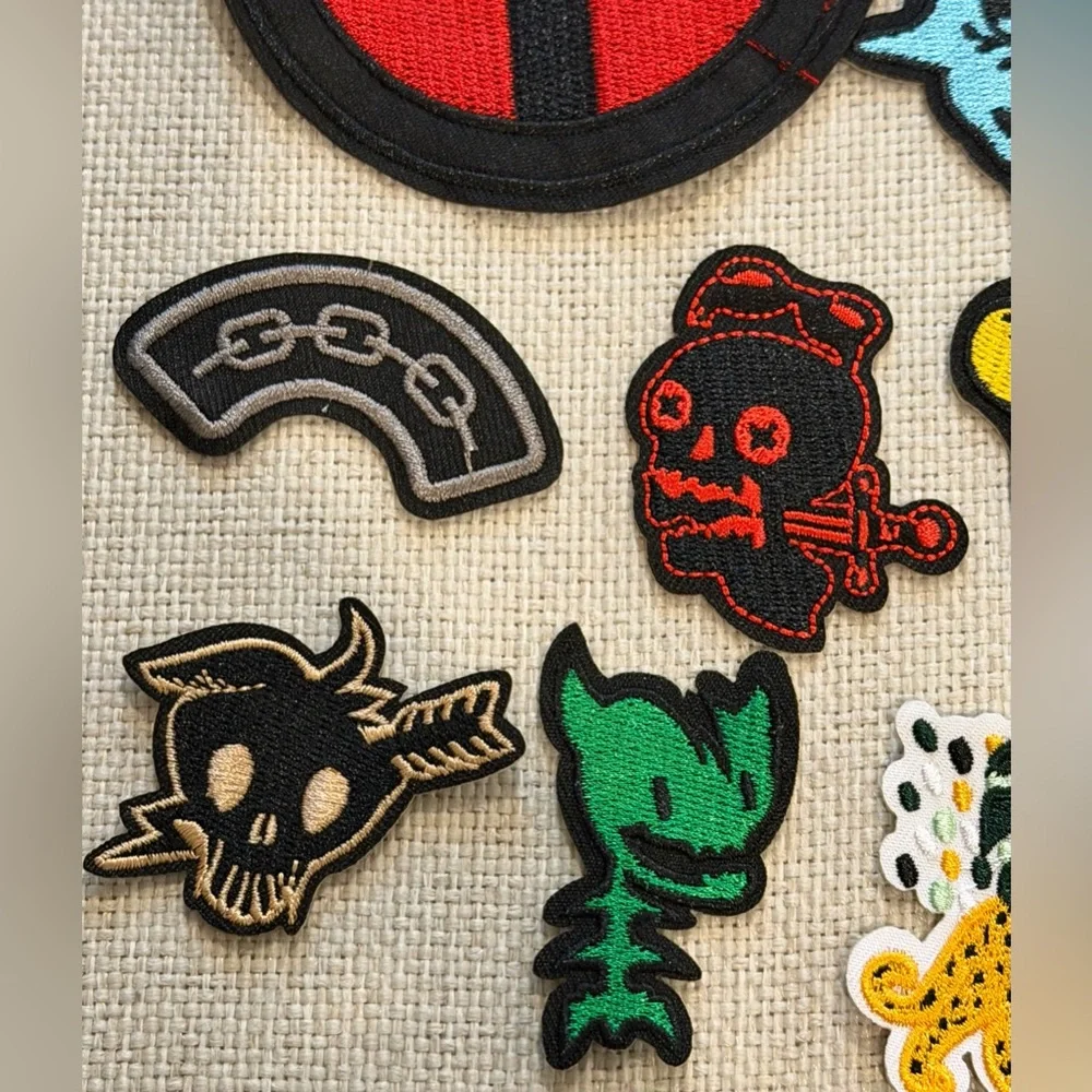 21 Iron On Patch Mixed Lot. Themes: Boho | Edgy | Celestial | Botanical